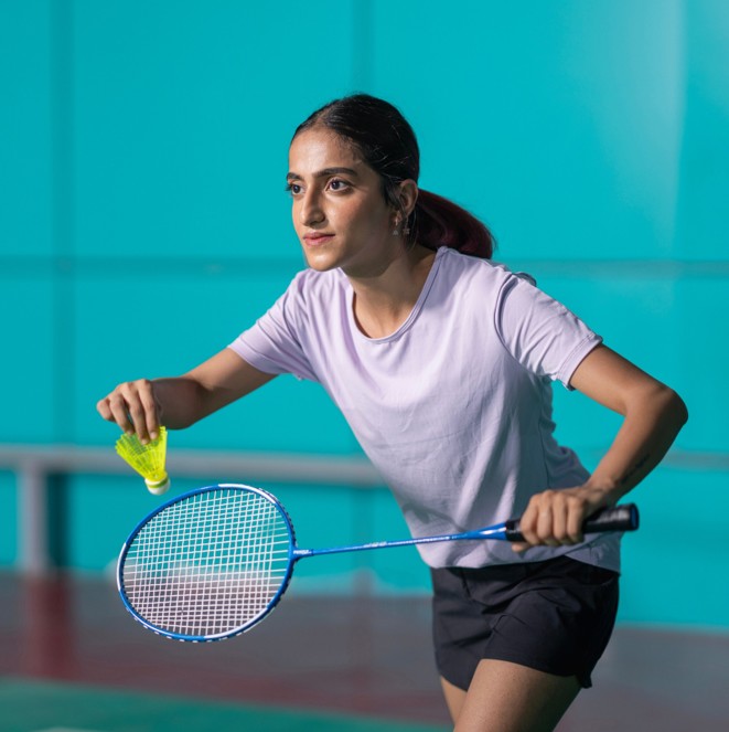 Badminton courts available for booking at Nahata Sports Complex Pune